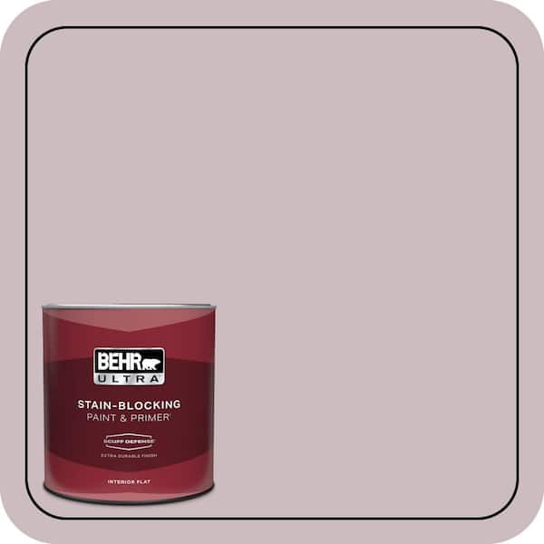 BEHR ULTRA 1 qt. #100E-3 Pastel Violet Extra Durable Flat Interior Paint & Primer