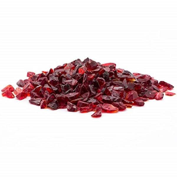 1/2 in. 20 lb. Medium Red Landscape Glass