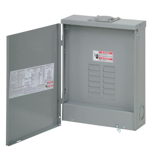 Eaton BR 200 Amp 12-Space 24 Circuit Outdoor Main Lug/ Main Lug Kit Loadcenter with Cover