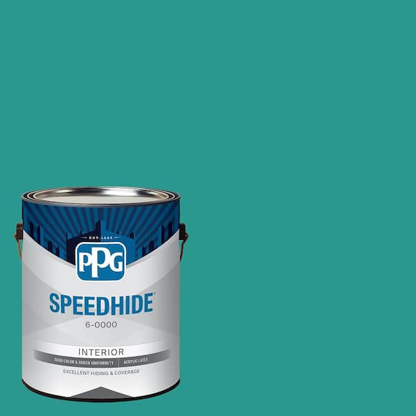 SPEEDHIDE 1 gal. Azure Tide PPG1231-6 Semi-Gloss Interior Paint