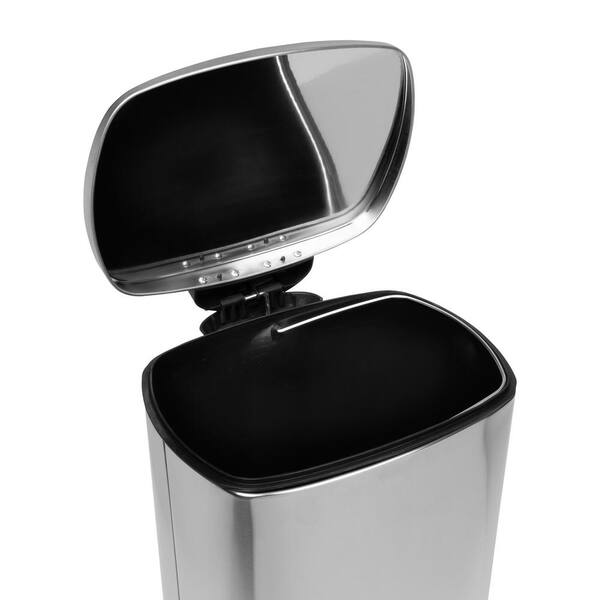 Honey-Can-Do 50L Large Stainless Steel Step Trash Can 