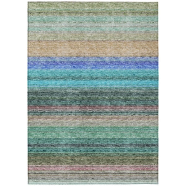 Addison Rugs Chantille Machine Washable Indoor/Outdoor Abstract ACN979 Sage 5 ft. x 7 ft. 6 in. Area Rug