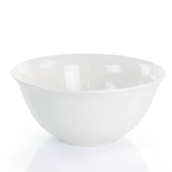 Serving Dishes Ideal for Cereals Soup DeeCoo 5 Pcs Ceramic Mixing Serving Bowls Set Ice Cream Dessert Microwave Safe Large Mixing Bowls White Serving Bowls