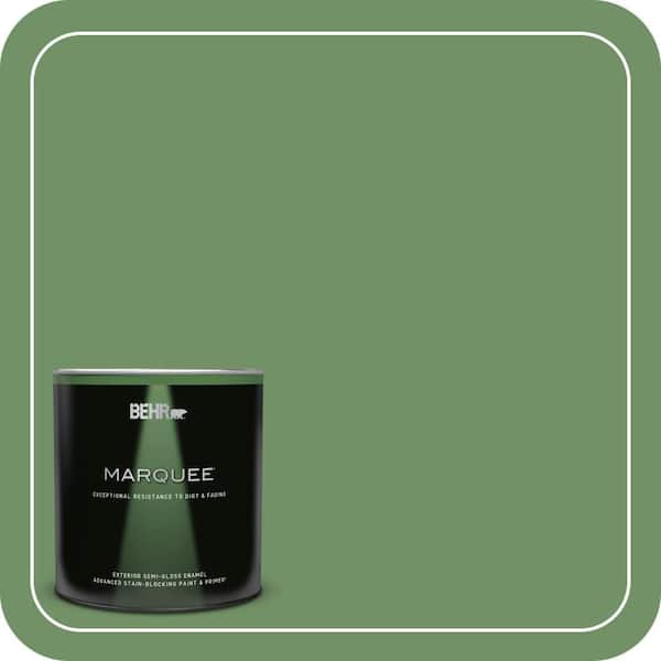 BEHR MARQUEE 1 qt. #M400-6 Mixed Veggies Semi-Gloss Enamel Exterior Paint & Primer