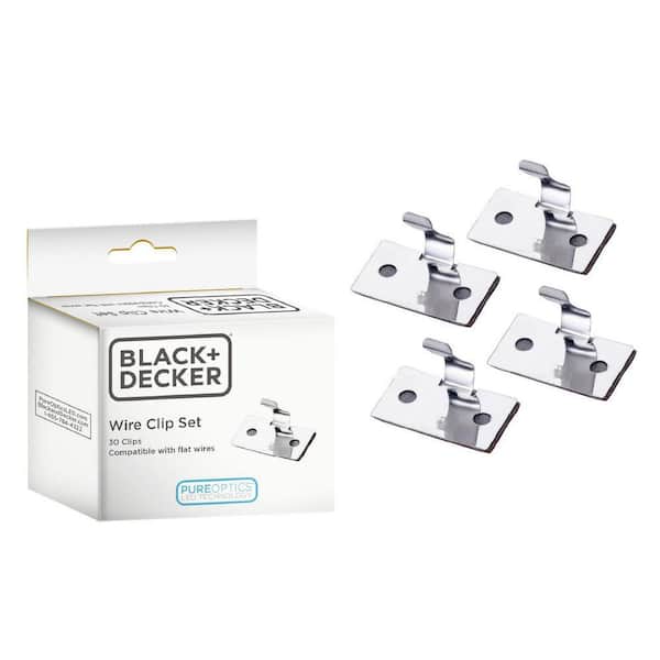 Push Wire Silver, LED, Mounting Hardware, 30 Per Package