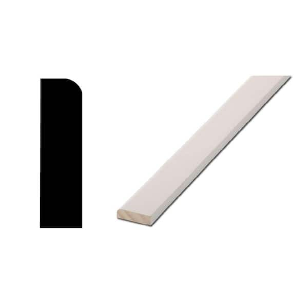 Woodgrain Millwork WM 887 3/8 in. x 1-1/4 in. x 84 in. Primed Finger-Jointed Door and Window Stop Molding