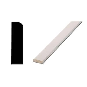 WM 887 3/8 in. x 1-1/4 in. x 96 in. Primed Finger-Jointed Stop Moulding