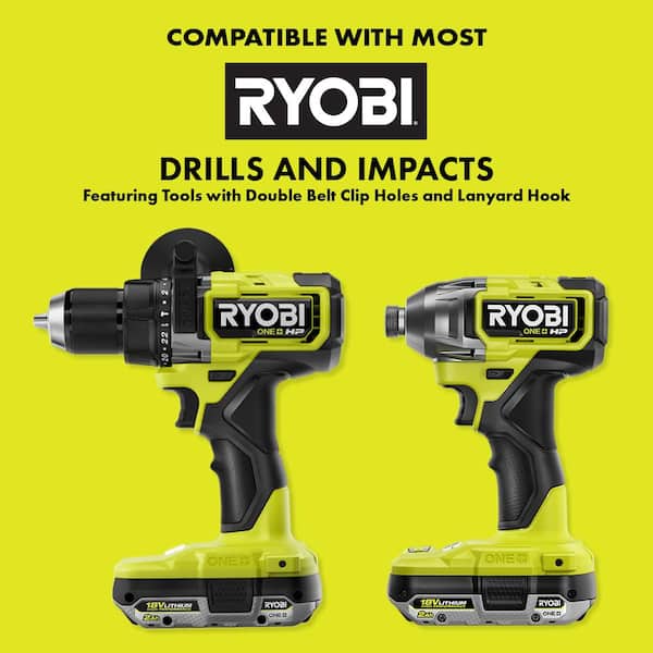 RYOBI - RAIL System Accessory Set (3-Piece) with Base, Magnetic Bit Bar Attach, 180° Magnetic Tray, (2) Screws, (4) Impact Bits