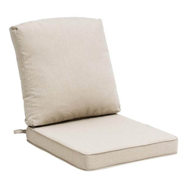 Unbranded 22 in. x 21 in. 1-Piece Deep Seat Outdoor Adirondack Chair Cushion Set in Beige