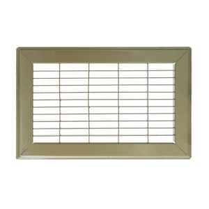 10 in. Wide x 8 in. High Rectangular Floor Return Air Grille of Steel for Duct Opening 10 in. W x 8 in. H