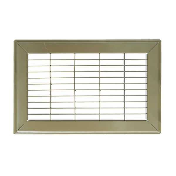 Venti Air 10 in. Wide x 8 in. High Rectangular Floor Return Air Grille of Steel for Duct Opening 10 in. W x 8 in. H