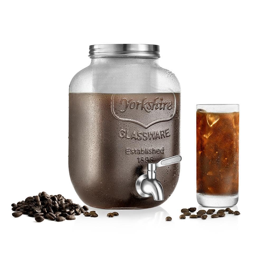 1 Gallon Cold Brew Coffee Maker with EXTRA-THICK Glass Carafe