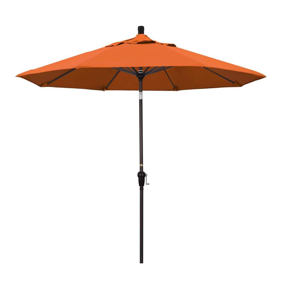 9 ft. Aluminum Market Auto Tilt Bronze Patio Umbrella in Tuscan Pacifica price history on PriceWatchPro