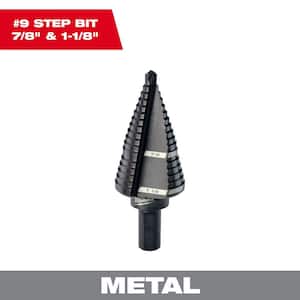 Milwaukee 7/8 in. #7 Black Oxide Step Drill Bit (1-Step) 48-89