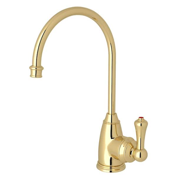 ROHL Georgian Era Single-Handle 10 in. Faucet for Instant Hot Water Dispenser in Unlacquered Brass