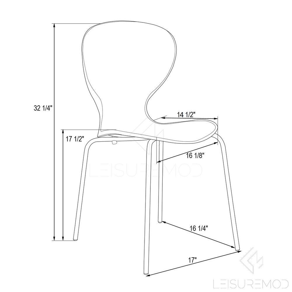 Clear Transparent Side Chair with Black Metal Legs