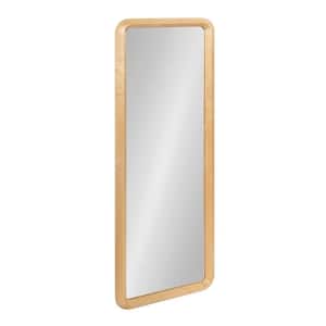 Pao 16.00 in. W x 48.00 in. H Rectangle Wood Natural Framed Mid Century Modern Full Length Mirror