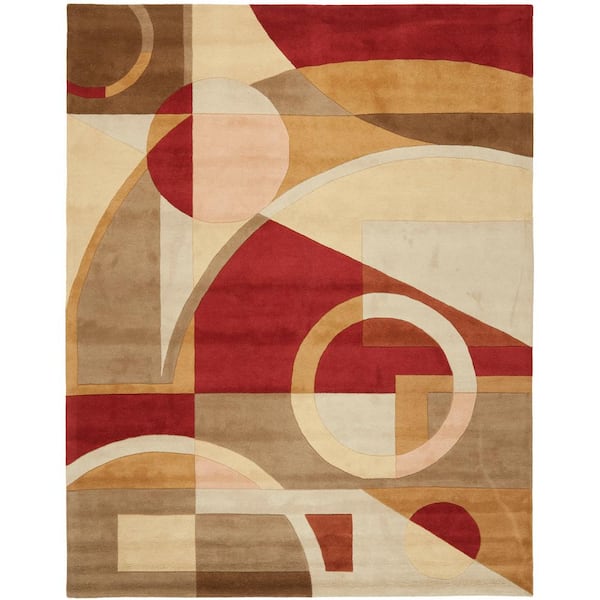 SAFAVIEH Rodeo Drive Beige/Multi 8 ft. x 11 ft. Geometric Area Rug