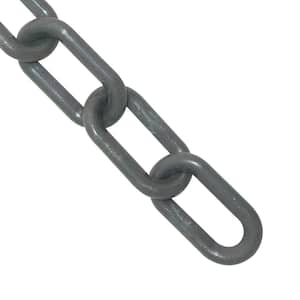 1.5 in. (#6,38mm) x 300 ft. Slate Gray Plastic Barrier Chain in a Pail