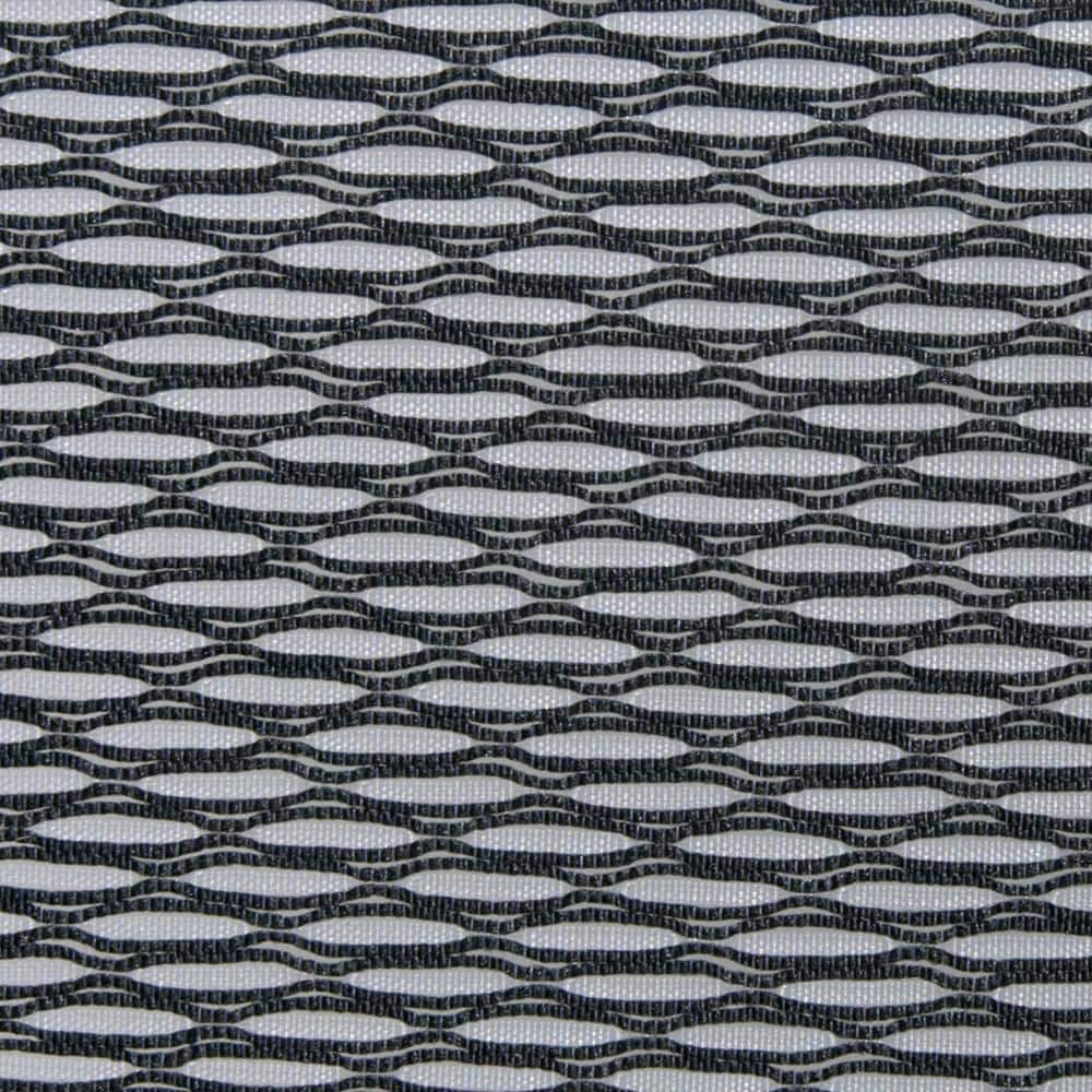 Black Executive Swivel Mesh and Leather Office Chair