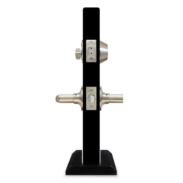 Premier Lock - Stainless Steel Entry Door Handle Combo Lock Set with Deadbolt and 24 SC1 Keys Total (6-Pack, Keyed Alike)