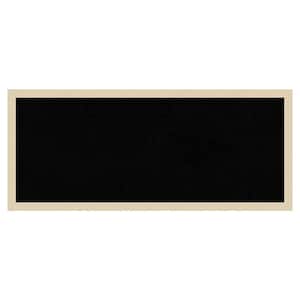Svelte Natural Wood Framed Black Corkboard 31 in. x 13 in. Bulletin Board Memo Board