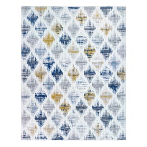 Bowery Mosul Ivory 5 ft. x 7 ft. Trellis Indoor Area Rug
