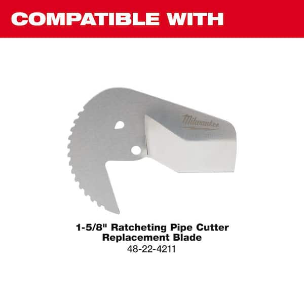SWANLAKE Ratcheting PVC Pipe Cutter Set – 1-5/8" & 1-3/8" Capacity, SK5 Steel Blades For PEX, PVC, PPR & Plastic Hoses