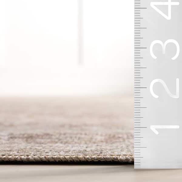 Hillstone Rust 6 ft. 7 in. x 9 ft. Traditional Vintage Medallion Area Rug