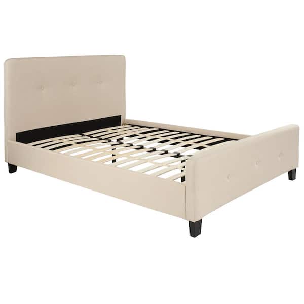 Flash Furniture Beige Full Platform Bed