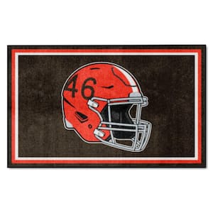 Cleveland Browns Brown 4 ft. x 6 ft. Plush Area Rug