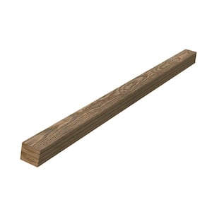 1 in. x 4 in. x 8 ft. Thermally Modified Back Country Pine Square Edge Weathered Barn Wood Boards Trim (4-Pack)