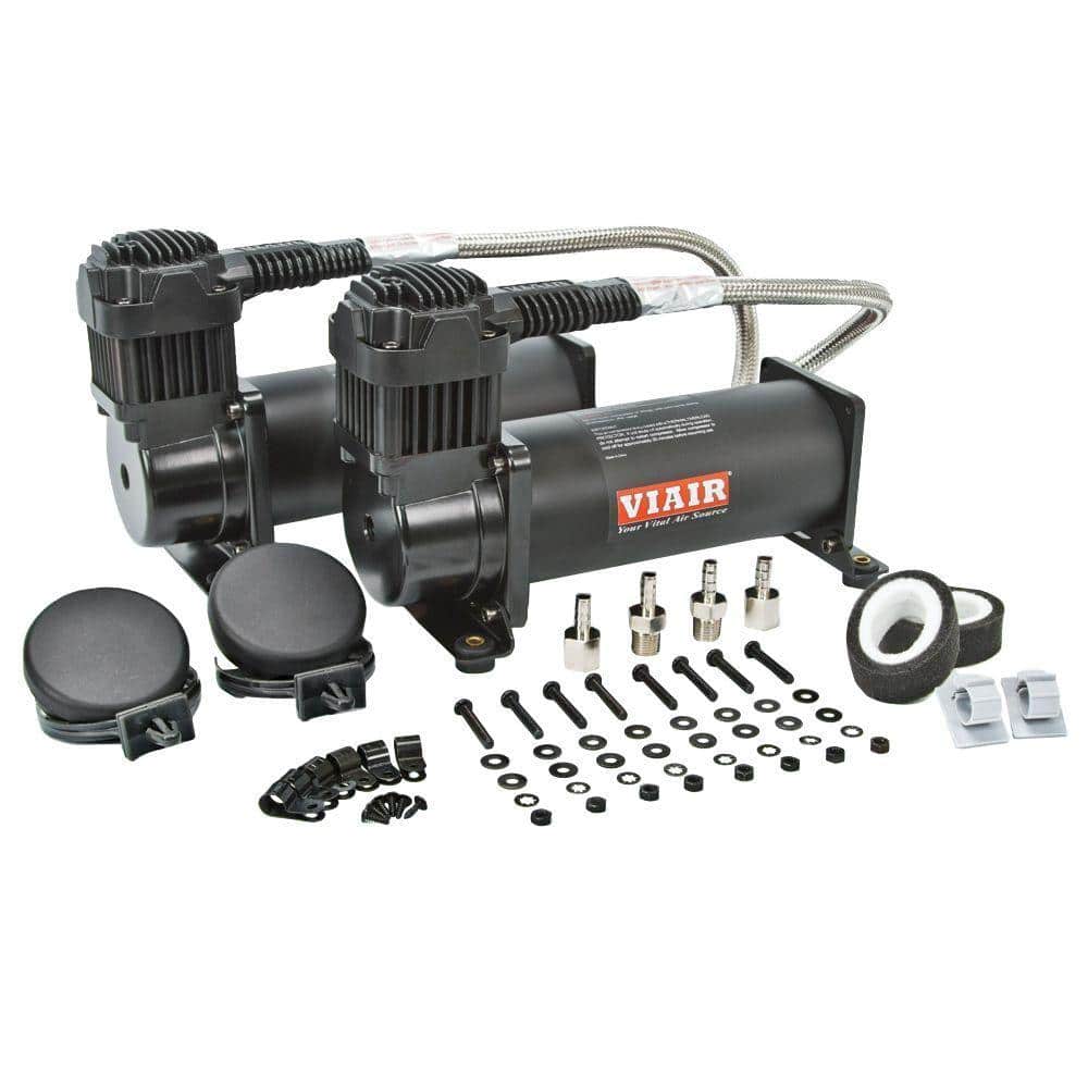 VIAIR 444C 12-Volt 200 psi Dual Value Pack (Stealth Black) 44442