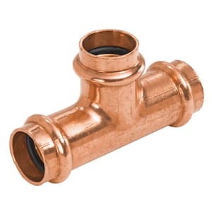 50-Pack GUOFIS Copper Press Fittings, 3/4 Inch Press X 3/4 Inch PEX Crimp Coupling Copper Fittings Adapter For Copper Tube/PEX Pipe Connection With Stop