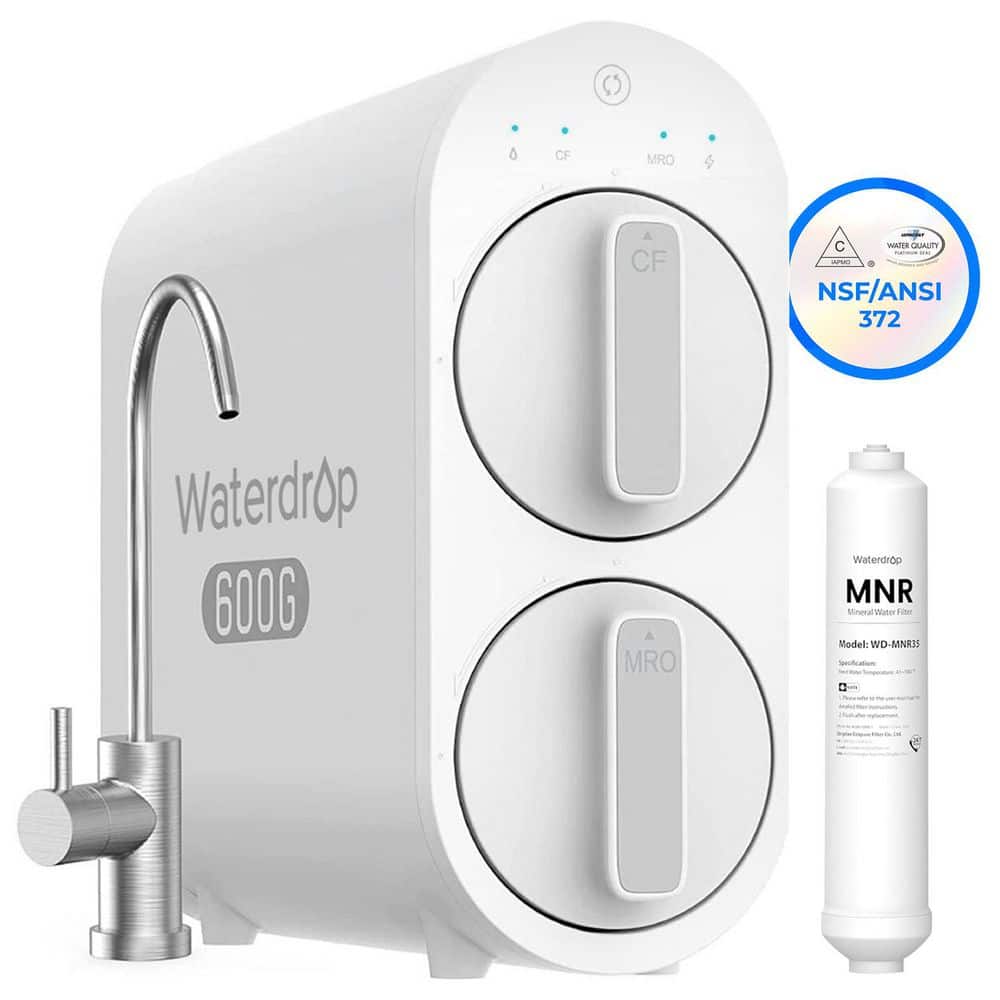 G2P600 Reverse Osmosis System, 7-Stage Tankless RO, Under Sink RO System, Extra MNR35 Fliter price history on PriceWatchPro