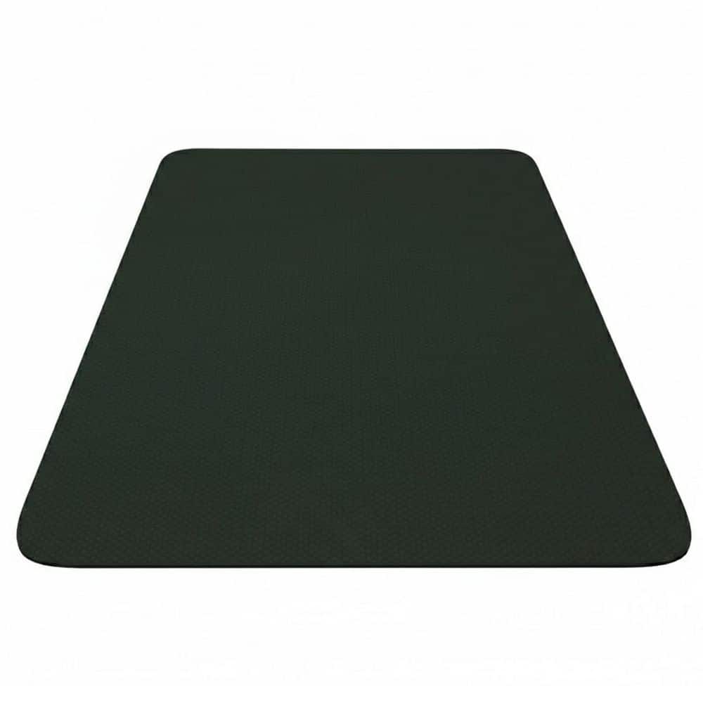 6 ft. x 4 ft. Gray TPE Extra Wide Non-Slip Thick Double Texture Yoga Mat for Pilates and Floor Workouts