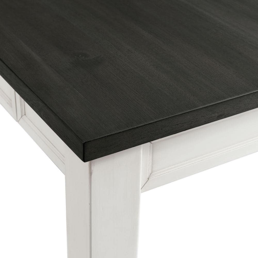 Cottage Charm Two-Tone Extendable Dining Table with Storage