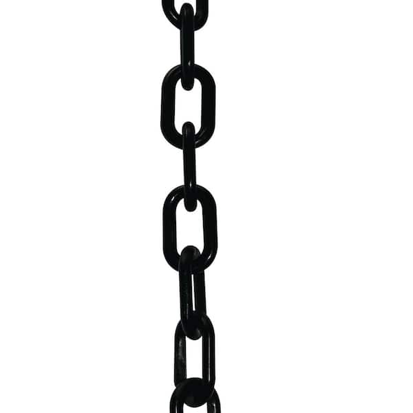 Mr. Chain 2 in. (#8, 51 mm) x 50 ft. HD Black Plastic Chain