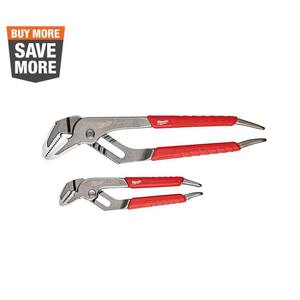 6 in. and 10 in. Straight-Jaw Pliers Set (2-Piece)