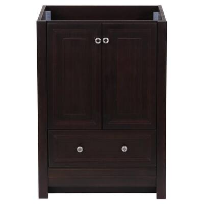 Brinkhill 24 in. W x 22 in. D x 34 in. H Bath Vanity Cabinet Only in Chocolate