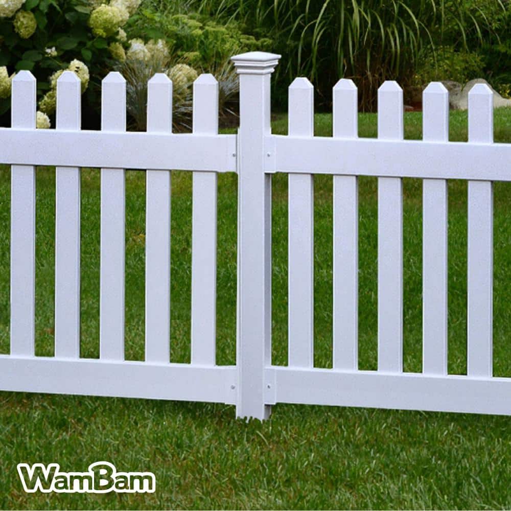 Newport 3.5-ft White Vinyl No-Dig Fence Post