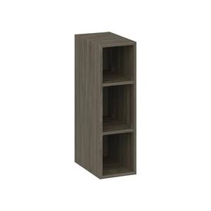 J COLLECTION Medora textured 9 in. W x 30 in. H x 14 in. D in Slab Walnut Wall Kitchen Cabinet Wine Rack