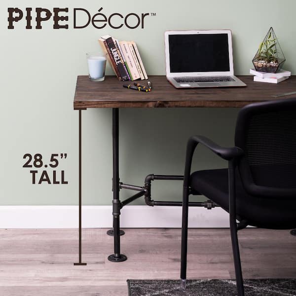 Pipe dcor O Design Desk Kit Industrial Steel Pipe