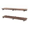 PIPE DECOR 36 in. x 7.5 in. x 6.75 in. Sunset Brown Restore Wood ...