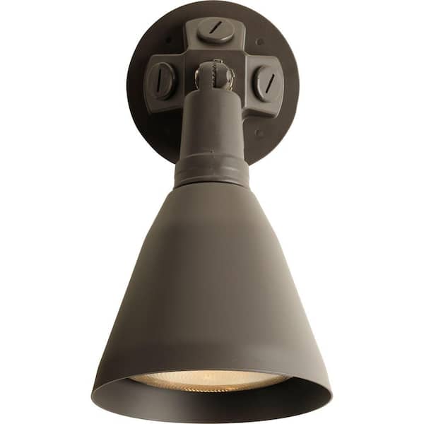 Progress Lighting Wall Mount 1-Light 11.3 in. Outdoor Antique Bronze Wall Lantern
