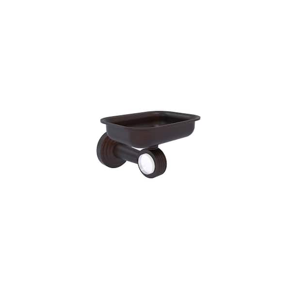 Allied Brass Pacific Beach Wall Mounted Soap Dish Holder with Groovy Accents in Venetian Bronze
