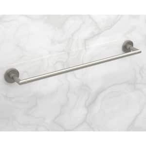 Delson 24 in. Wall Mounted Towel Bar in Brushed Nickel
