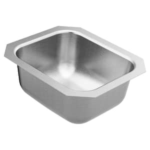 1800 Series Stainless Steel 14.5 in. Single Bowl Undermount Kitchen Sink