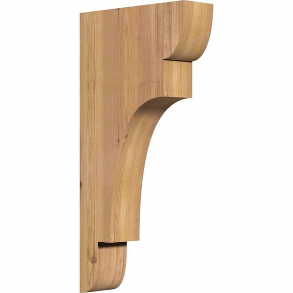 Ekena Millwork 3-1/2 in. x 12 in. x 24 in. Western Red Cedar New Brighton Smooth Corbel
