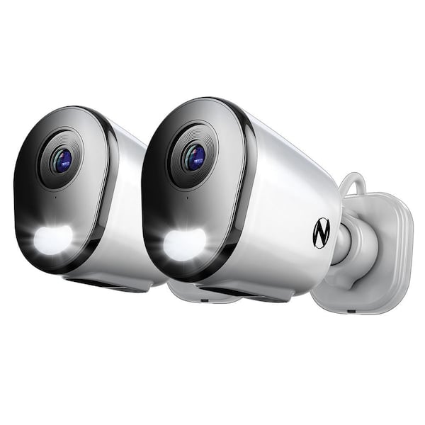 Night Owl 2K Plug-in Indoor/Outdoor Wireless Spotlight Security Cameras (2-Pack)